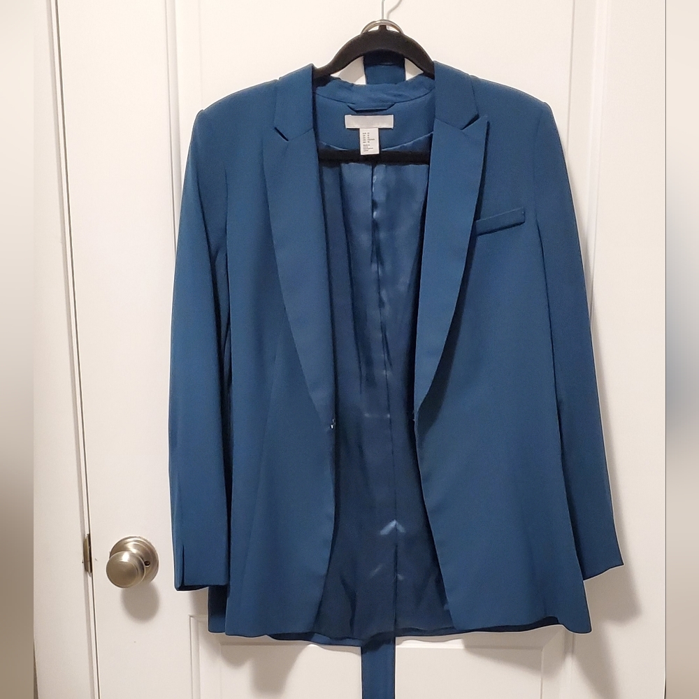 2/$36 🖤💚 deep green long line blazer
